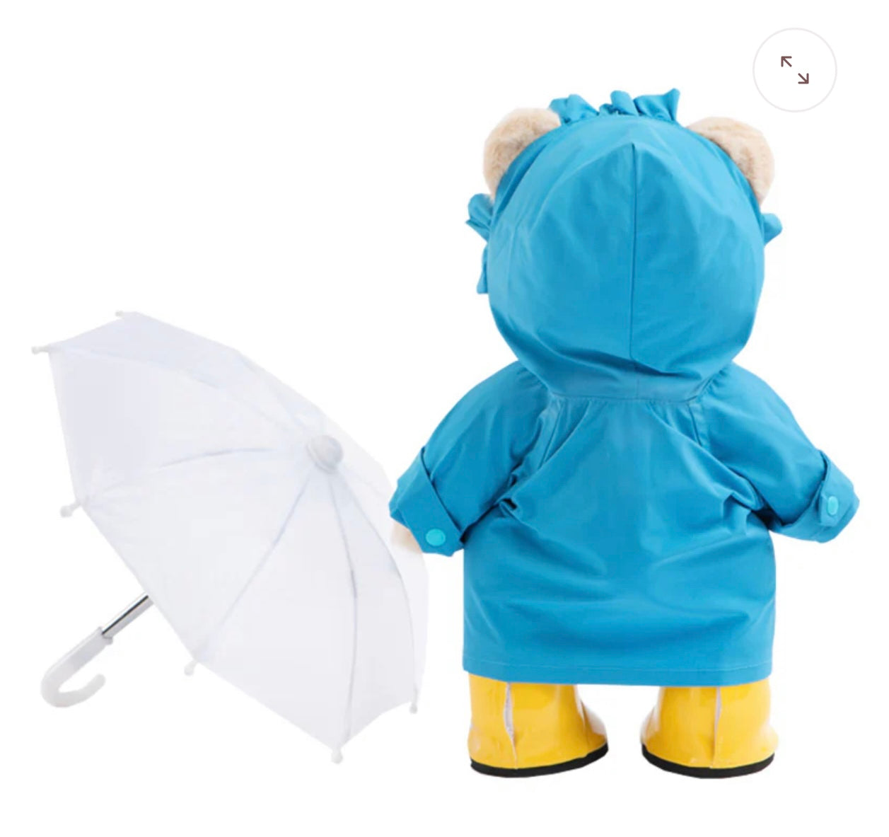 Blue raincoat 30 cm baby