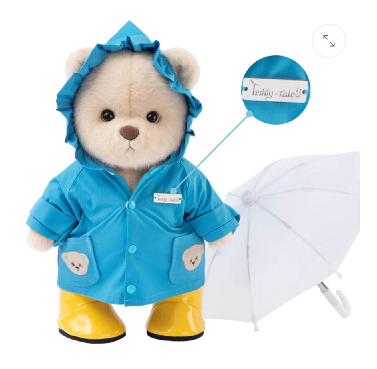 Blue raincoat 30 cm baby