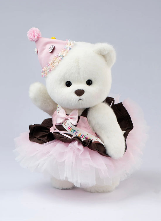 38 cm Bear birthday dress