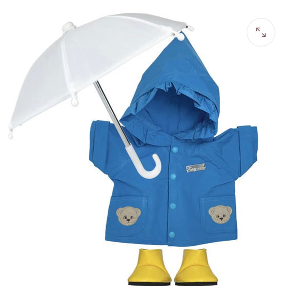 Blue raincoat 30 cm baby